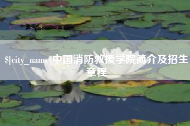 海门中国消防救援学院简介及招生章程