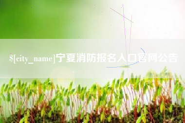 海门宁夏消防报名入口官网公告