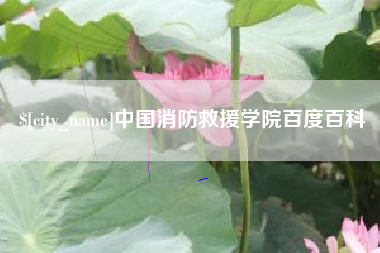 海门中国消防救援学院百度百科