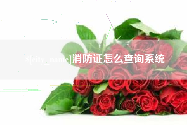 海门消防证怎么查询系统