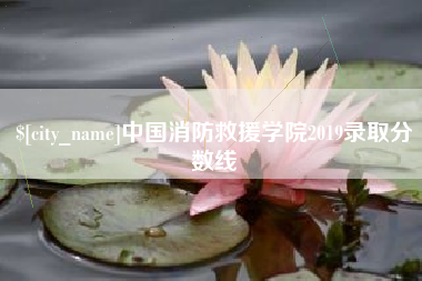 海门中国消防救援学院2019录取分数线