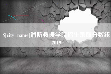 海门消防救援学院招生录取分数线2019