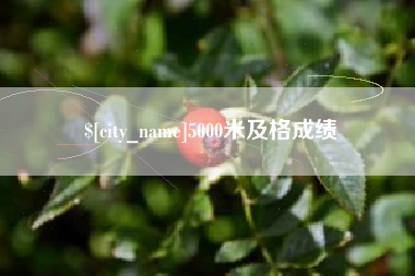 海门5000米及格成绩