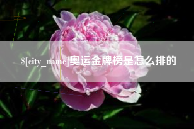 海门奥运金牌榜是怎么排的