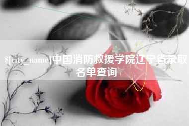 海门中国消防救援学院辽宁省录取名单查询
