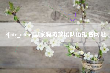 海门国家消防救援队伍报名网址
