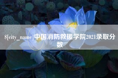 海门中国消防救援学院2021录取分数