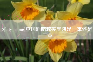 海门中国消防救援学院是一本还是二本