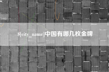 海门中国有哪几枚金牌
