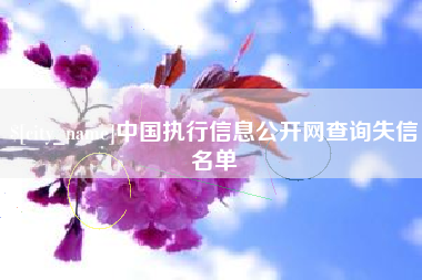 海门中国执行信息公开网查询失信名单