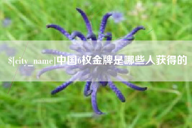 海门中国6枚金牌是哪些人获得的