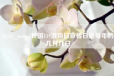 海门我国119消防日宣传日是每年的几月几日