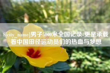 海门男子5000米全国记录-更是承载着中国田径运动员们的热血与梦想