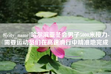 海门哈尔滨亚冬会男子5000米接力-需要运动员们在高速滑行中精准地完成