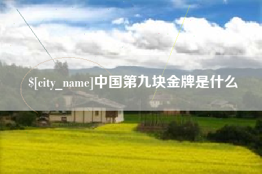 海门中国第九块金牌是什么
