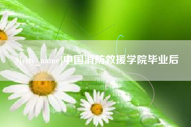 海门中国消防救援学院毕业后