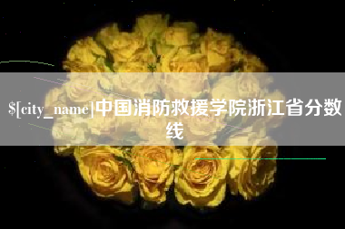 海门中国消防救援学院浙江省分数线
