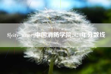 海门中国消防学院2024年分数线