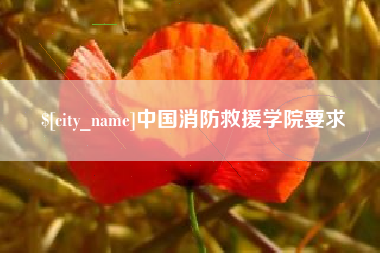 海门中国消防救援学院要求
