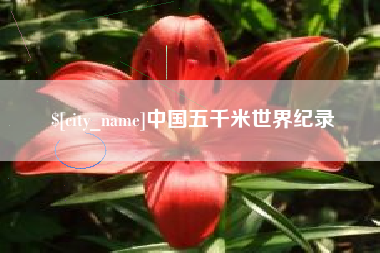 海门中国五千米世界纪录