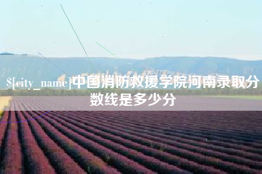 海门中国消防救援学院河南录取分数线是多少分