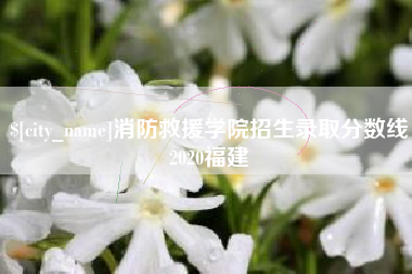 海门消防救援学院招生录取分数线2020福建
